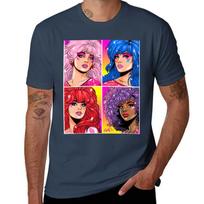 Jem and the Holograms TShirt Work Short Sleeve Cotton Top S