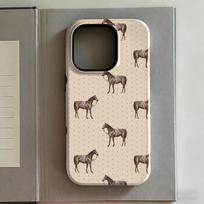Horse Dot Phone Case For Samsung Galaxy A56 A36 A26 S26 S25 S24 S23 S20FE Ultra Plus Edge 4G 5G Luxury Double-layer Back Cover Samsung A16