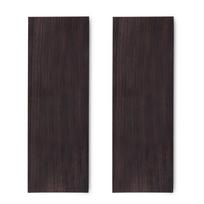 2 vnt. juodmedžio medienos blokelis 12x4x2,5cm juodo juodmedžio medienos rankenos plokštelė muzikos instrumentui black