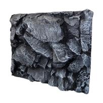 3D roplių terariumo fonas Dekoracija Akvariumo fonas gyvatei, gekonui gray