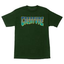 Creature Skateboards Shirt Logo Forest/Orange L