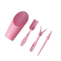 4Pcs/Set Succulent Plant Planting Material Tool Bucket Shovel Soil Shovel Flower Garden Tools Plant Pot Plastic Shovel 1 set juoda