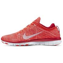 Nike Free Tr Flyknit Treniruočių Batai Moteriški Kedai Ryškiai Raudoni 718785-601 38.5