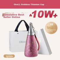 Oball 520 Valentine's Day Gift Goddess Titanium Cup Pure Titanium Insulated Cup Fashionable Lightweight Outdoor Water Bottle for Girlfriend Wife
