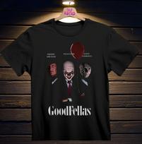 Goodfellas Freddy Krueger, Pennywise & Jason Voorhees Horror Men's and Women's T-shirts Black S-3XL M