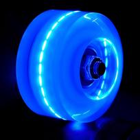 OEM Double-row Light Quad Roller Skate Wheels Replacement Motion Activated Flashing LED High Rebound Abrasion Resistant PU 58*32 Includes bearings mėlyna