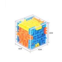 Mini 3D Maze Magic Cube Six-sided Transparent Puzzle Speed Cube Rolling Ball Cubes Maze Toys For Children Stress Reliever Toys