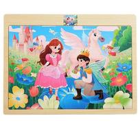 40piece Wooden 3d Puzzle Cartoon Animal/Vehicle Cognition Wooden Jigsaw Puzzle Toys Montessori Educational Toys