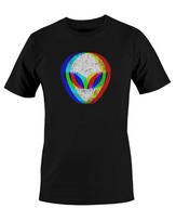 Men's and Women's T-shirts Alien Head Trippy Techno Rave Edm Music Unisex Mens T-Shirt S M L XL 2 3 4 XL XXL