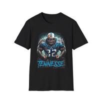 Men's and Women's T-shirts Tennessee Titans Horror Mash Up T-Shirt - Spooky NFL Fan Apparel M