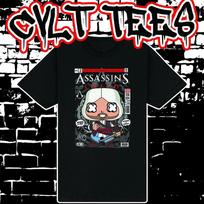 Men's and Women's T-shirts Assassin Creed Comic Book Cover style Tee ~ 100% Cotton M