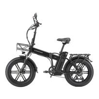 SINOHON AW20 Folding Electric Fat Bike, Max 120KM Range 45KM/H Top Speed ,Dual Suspension Hydraulic Brake 20'' Off-Road Ebike with Storage Basket 48V 18Ah 1000W juoda