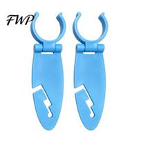 Kayak Paddle Clip 2/4Pcs Board Fixing Clip, Universal High Strength Holder, Plastic Clamp, Accessory UV Resistant 2pcs mėlyna