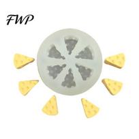 Food Grade Silicone Mold Cheese Shape Non-Stick Easy-Release Fondant Cake Refrigerator Safe Food-Grade Tray for Chocolate Ice Cubes Soap Reusable H