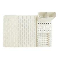 Flexible Plate Rack With Absorbent Pad Quick Assembly No Tools Needed For smartkitchen Organization