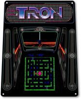 Tin Sign For Tron Classic Midway Arcade Marquee Game Room Wall Decor   Metal Sign 20x30cm（7.8x11.8inch）