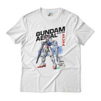 Gundam Aerial Graphic Tee – XVX-016 Mecha Anime Shirt Urban Style XL