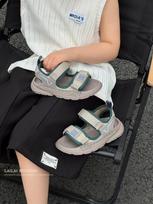 2026 Kids' Breathable Velcro Sports Sandals: Non-slip, Soft Sole for Boys & Girls Sizes 26-30 (5 pairs per batch) pilka