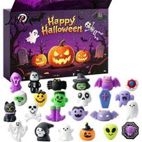 Halloween Decoration Ideas Advent Calendar, 24 Days Countdown Calendar with Pcs Slow Rising Plush Toys Squeeze Toys, Scary Collectible Dolls Gifts for A