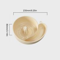 new Snail Shape Drain Automatic Cleaning Basket Fruit Plate Filter Household Food Grade Fruit Washing Kitchens Accessories