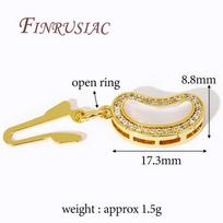 18K Gold Plated Pearl Clasp For Necklace Shells Zircon Bracelet Connecting Clasps Fittings Handmade DIY Pearls Jewelry Making 1 Piece