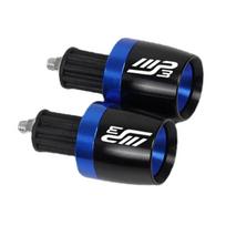 Motorcycle Handlebar Grips Handle Bar Cap End Plugs For Piaggio MP3300 MP3500 MP3 250 300 500 HPE Sport Scooter CNC Aluminum mėlyna