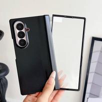 Z Fold7 Matte Hinge Protective Phone Case for Samsung Galaxy Zfold 7 6 5 4 3 Cover with Screen Tempered Film Protect Back Cover Galaxy Z Fold3 5G juoda