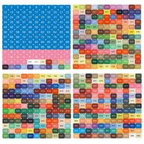 447 DMC Labels Stickers Diamond Painting Color Number Storage Box Accessories Mosaic Bottle Tools