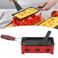 ZK40 Portable NOn Stick Cheese Raclette Rotaster Baking Tray Stove Set Home Kitchen Grilling Tool šokoladas