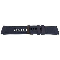 Bracelet de montre - MY-MONTRE - 26mm Garmin Style - Silicone - Bleu foncé - Boucle noire 5mm mėlyna
