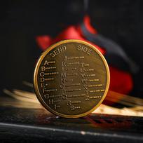 1 vnt. morzės abėcėlės mokymosi priemonė pradedantiesiems radijo entuziastams ir istorijos mėgėjams Morzės abėcėlės mokymo moneta Atminimo ženklelis
