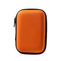 2.5  HDD Carry Case Cover Earphone Box EVA Storage Box Hard Disk Case Zipper Pouch Portable External Drive Protector oranžinė