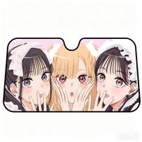 M-My Dress Up Darling-S Sun Visor Car Windshield Sunshade  Foldable Automotive  Protection Sun Block Cover