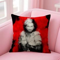 Clair Obscur Expedition 33 Cushion Cover Natural Linen Pillow Case Double-Sided Print Decorative Sofa Pillowcase Home Decor Gift Peach skin 18*18(CM)-1Pcs