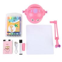 Smart Drawing Robot Children Art Enlightenment Interactive Drawing Robot Painting Early Educational Automatic Drawing Toy rožinė