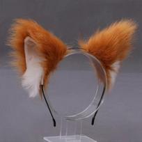 JK Cat Ears Headband Anime Furry Cosplay Headwear Fashion Plush Hair Band  Hair Accessories Style D