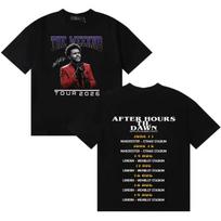 Singer The Weeknd After Hours Til Dawn 2026 World Tour Fashion High Quality Short Sleeve Popular Y2K Crew Neck Women And Men T-Shirt 4XL