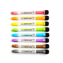 High Quality Fine Tip Whiteboard Marker Dry Erase White Board Writing Pen Markers with Magnet Eraser for Office School 8 Pens/Box
