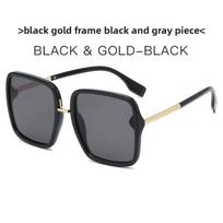 Classic Hexagon Shape Uv400 Sunglasses With Durable Pc Frame For Travel And Fashion Black Gray