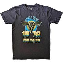Van Halen Unisex TShirt World Tour 78 (Small) S