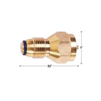 [TL]Propane Tank Refill Adapter Gas Cylinder Canister Filler Coupler Brass Accessories For 1LB Small Cylinders