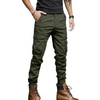 Men's Outdoor Climbing Pants, Casual Pants, Versatile -restraining Long Pants L armijos žalia spalva