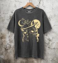 The Cure Cat T-Shirt, 90s Gothic Rock Graphic Tee, Post Punk Style L