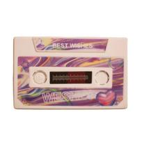 Stylish Message Recording Cassette 60s Sound Greeting Card  For Birthdays Couple Style 8