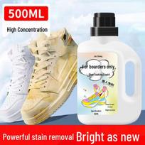 No-Rinse Foam Shoe Cleaner: Stain Remover, Whitener, De-Yellowing Agent, Free Shipping Available