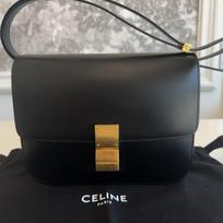 [Pre-Owned] Classic Box Polished Gold Buckle Leather Tofu Bag Shoulder Bag Crossbody Bag Medium - Excellent #1R34MJW ONE SIZE