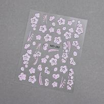 MOSR Embossed Nail Art Stickers with Adhesive Backing - 50/100 Mixed Sheets