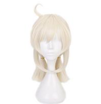 Anime Short Wigs Game Genshin Impact  Klee Ponytails Wig Cosplay Costume Heat Resistant Synthetic Hair Women Wigs One Size smėlis