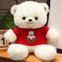 New Sweater Teddy Bear Plush Doll Cute Bear Doll Birthday Gift Bear Toy Rag Doll 38cm