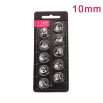 10Pcs Replaceable Silicone Open-Fit Ear Tips for Hearing Aids – 8 mm and 10 mm, White